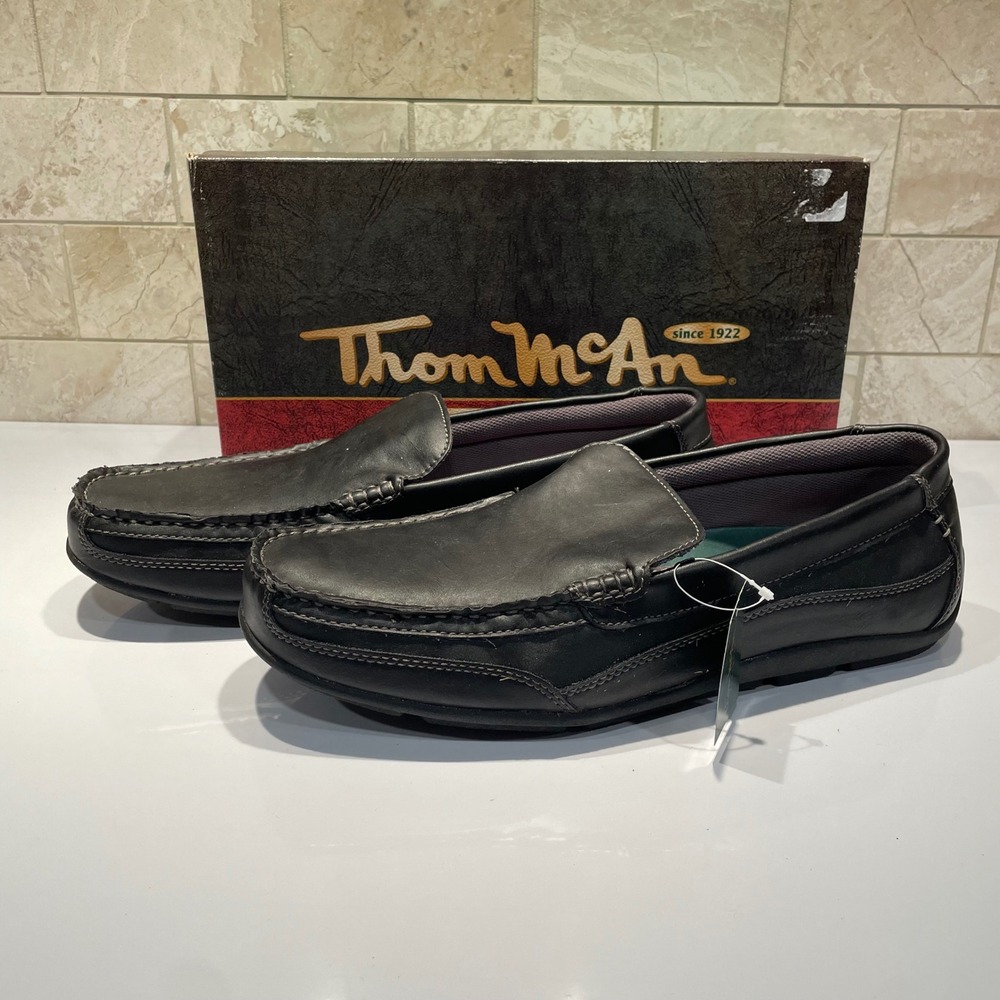 Thom McAn Kendrick 2 Mens Black Slip On Loafers Size 13M 20804 KF/5289